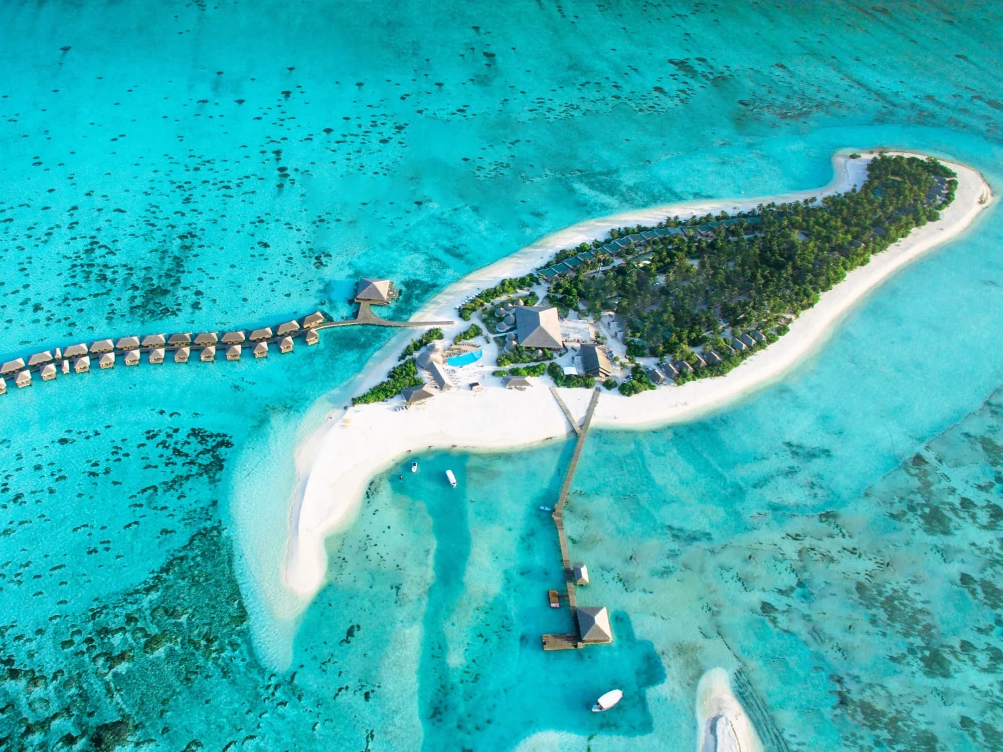 Cocoon Maldives, hero, Lhaviyani Atoll, Maldives, afternoon light over the lagoon