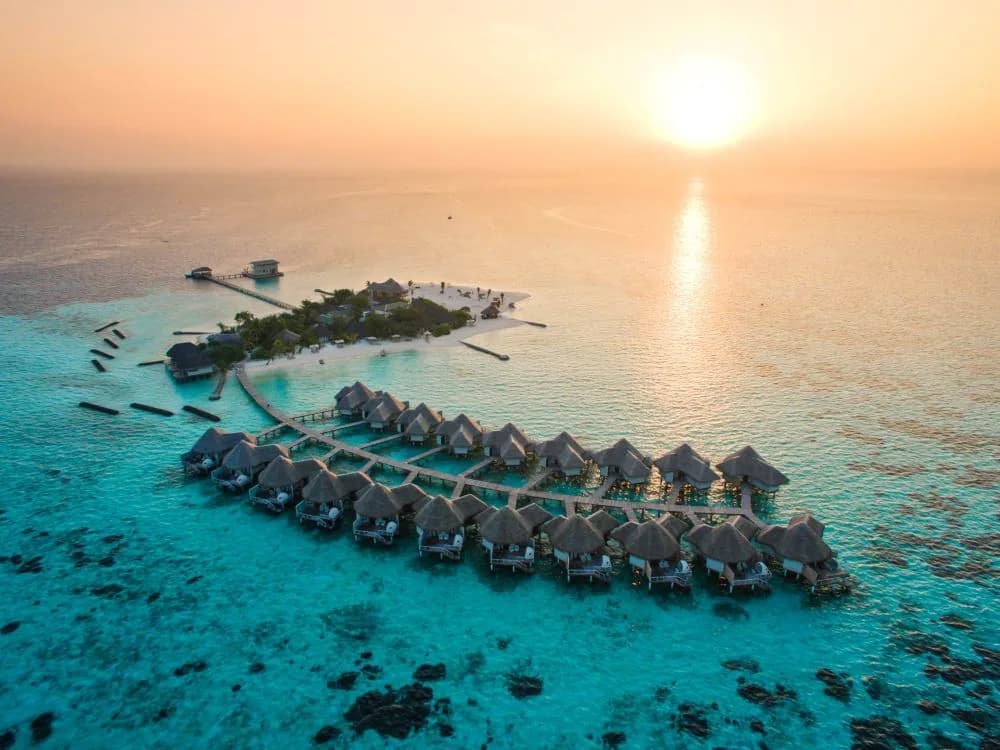 DRIFT Thelu Veliga Retreat, hero, Alif Dhaal (South Ari) Atoll, Maldives, afternoon light over the lagoon