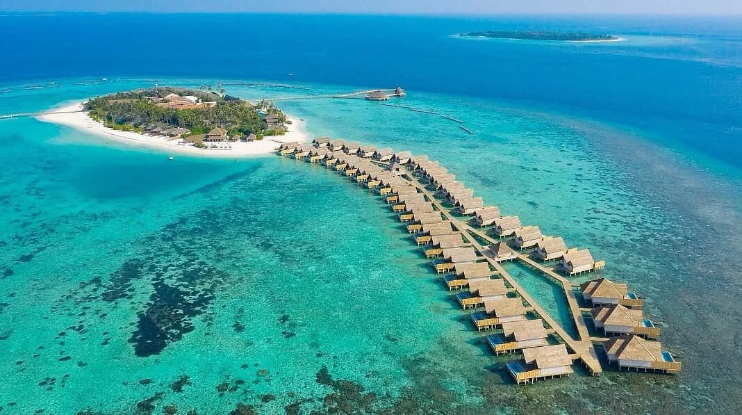 Emerald Faarufushi Resort & Spa, hero, Raa Atoll, Maldives, afternoon light over the lagoon