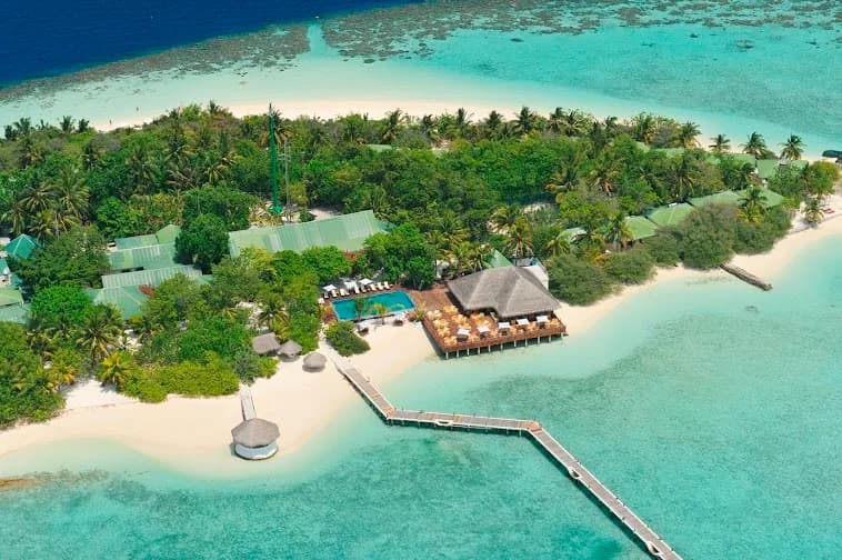Eriyadu Island Resort, hero, North Malé Atoll, Maldives, afternoon light over the lagoon