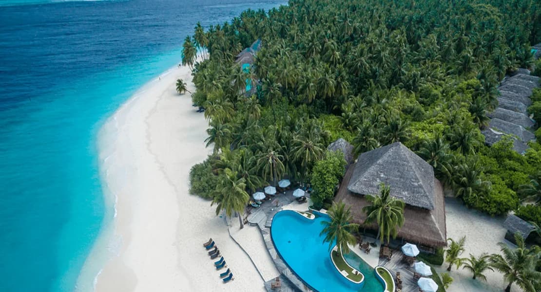 Filitheyo Island Resort, hero, Faafu Atoll, Maldives, afternoon light over the lagoon