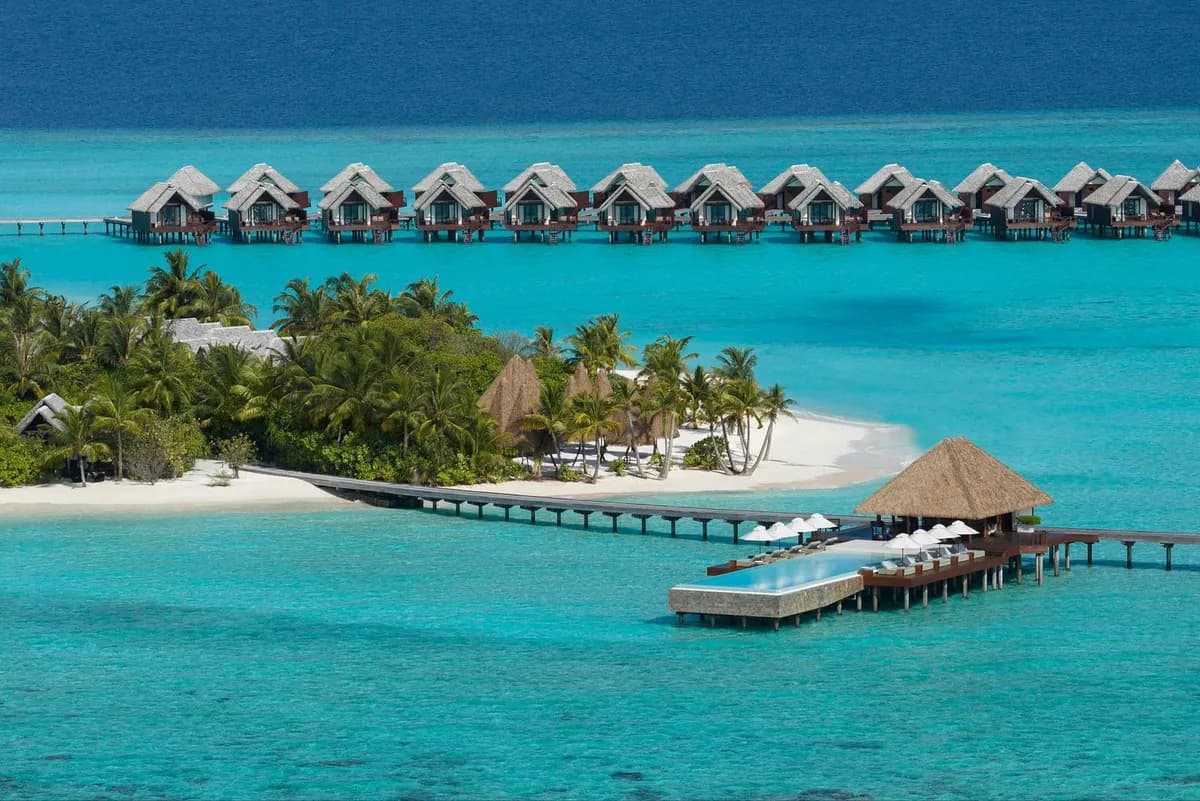 Heritance Aarah Maldives, hero, Raa Atoll, Maldives, afternoon light over the lagoon