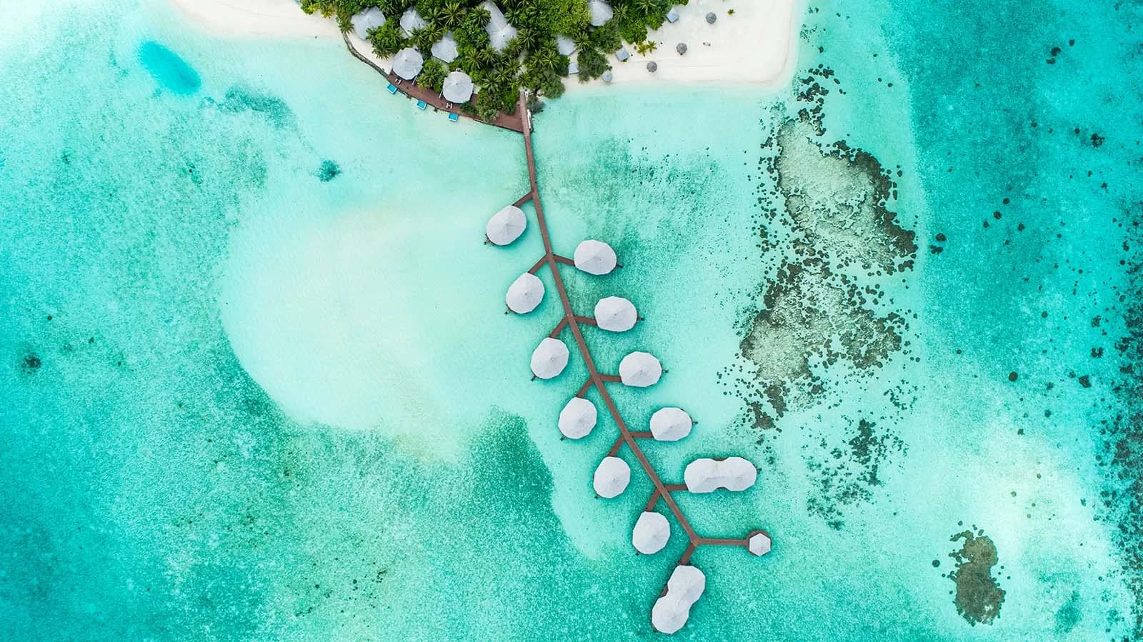 Kihaa Maldives, hero, Baa Atoll, Maldives, afternoon light over the lagoon
