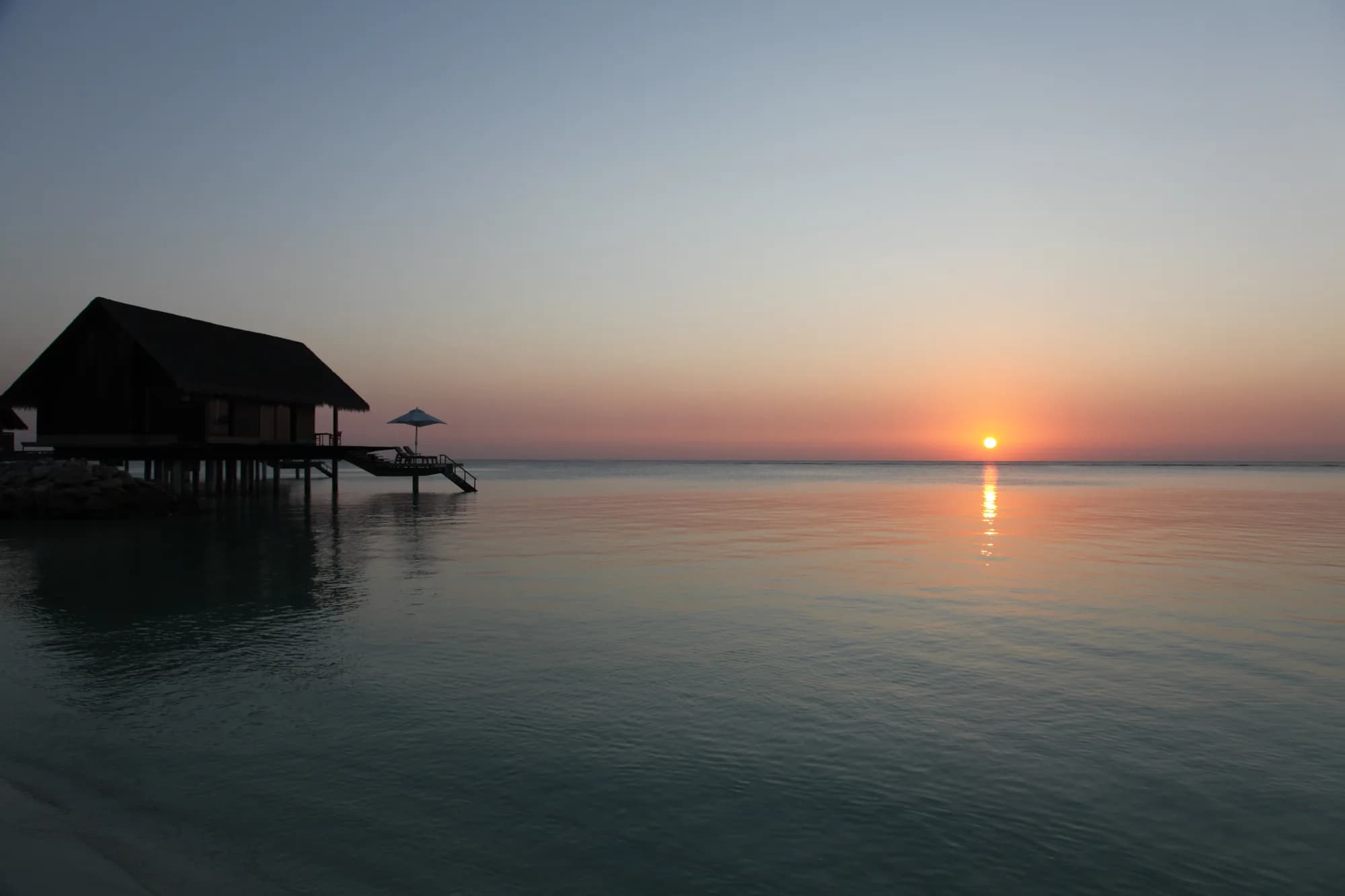 One&Only Reethi Rah, hero, North Malé Atoll, Maldives, afternoon light over the lagoon