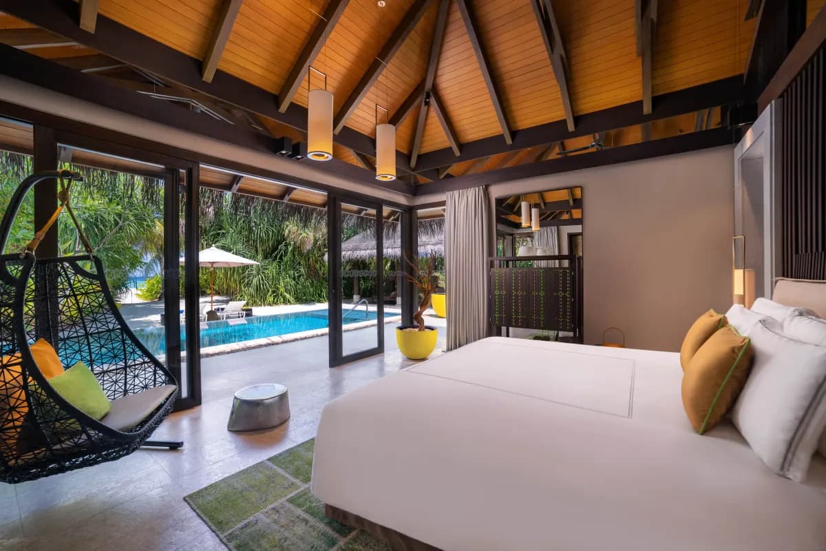 Velaa Private Island, setting, Velaa Private Island, villa stock and the over-water question