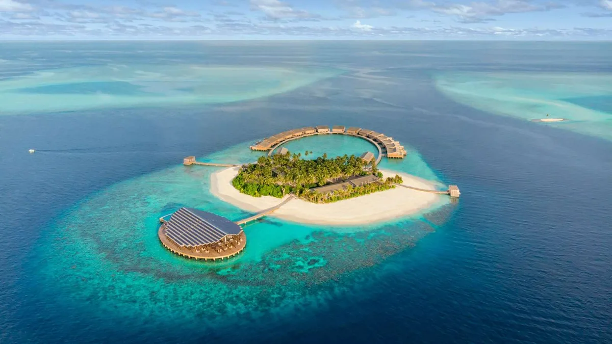 Kudadoo Maldives Private Island, activities, Lhaviyani Atoll, Maldives, Roof-mounted solar array (country's largest published private-island luxury operation).