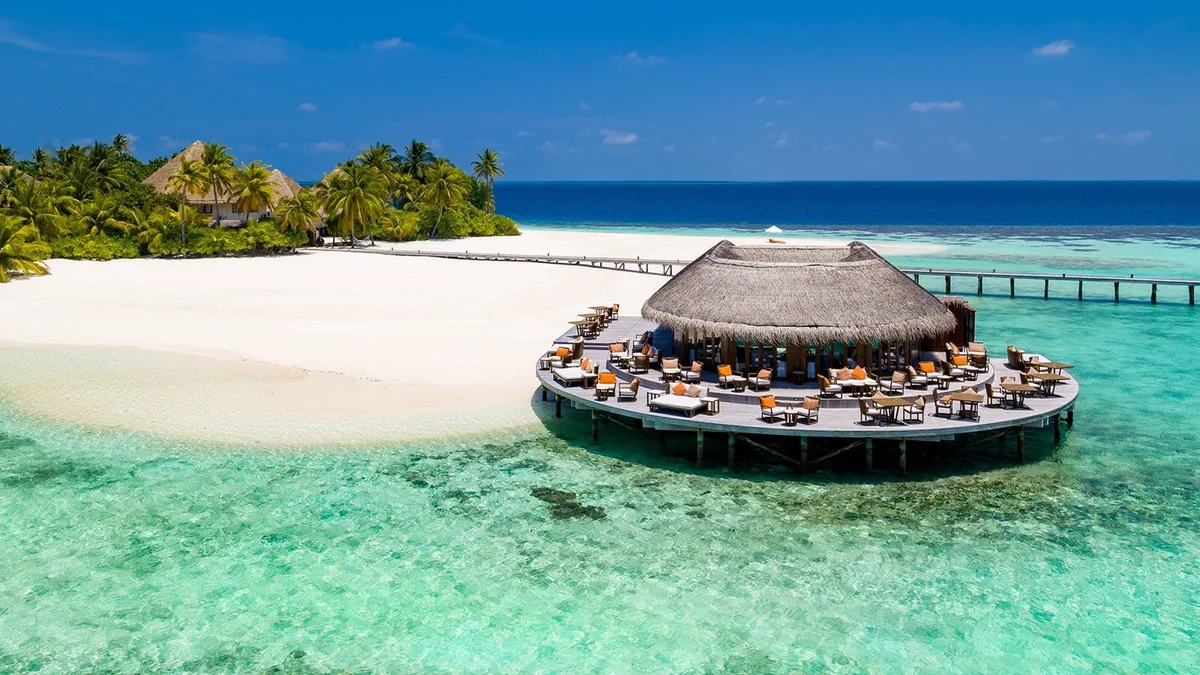 Mirihi Island Resort, dining, Alif Dhaal (South Ari) Atoll, Maldives, Muraka over-water speciality venue with the dinner-only fine-dining configuration.