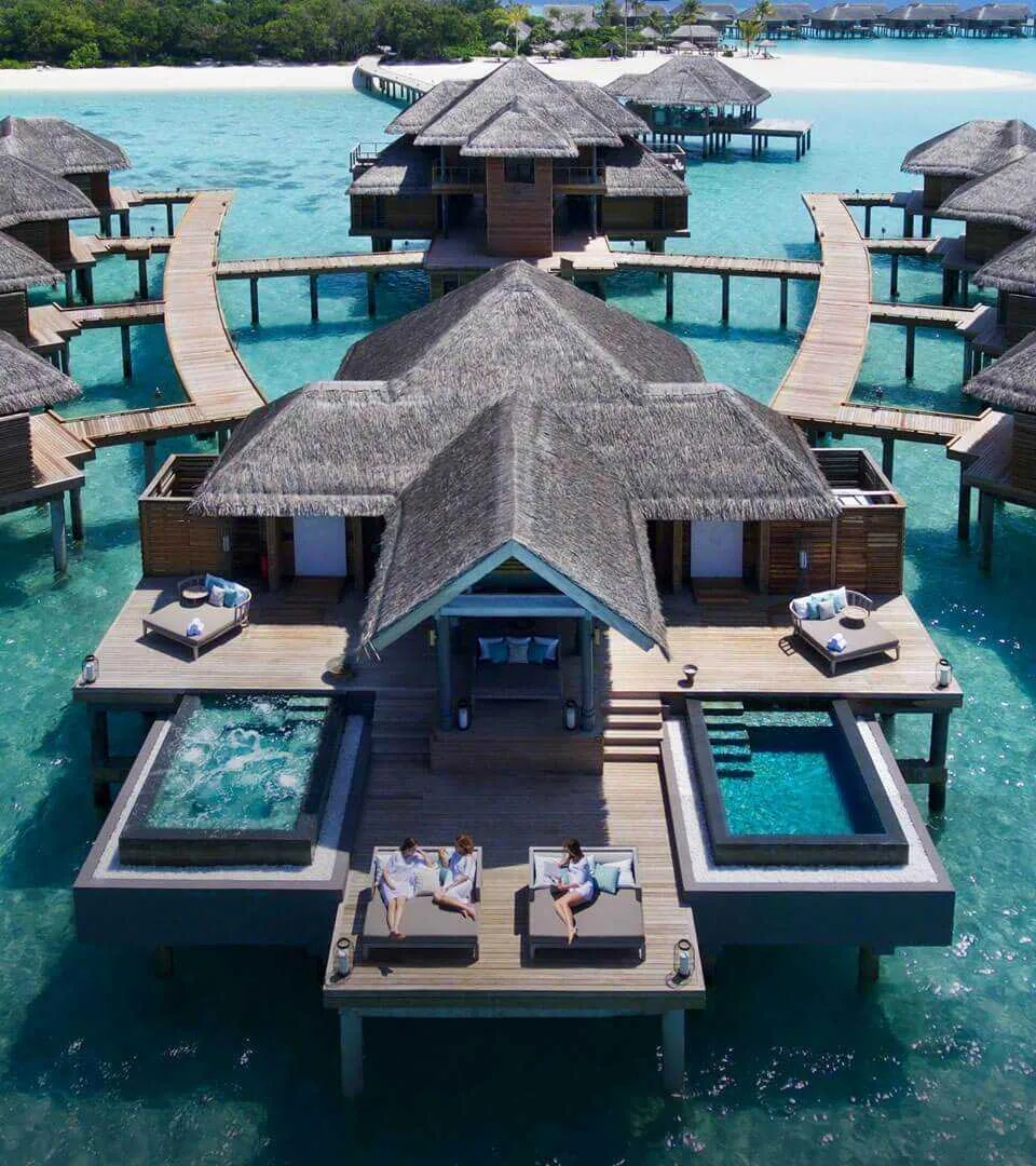 Vakkaru Maldives, villa overwater, Baa Atoll, Maldives, Over Water Pool Villa at the southern jetty configuration.