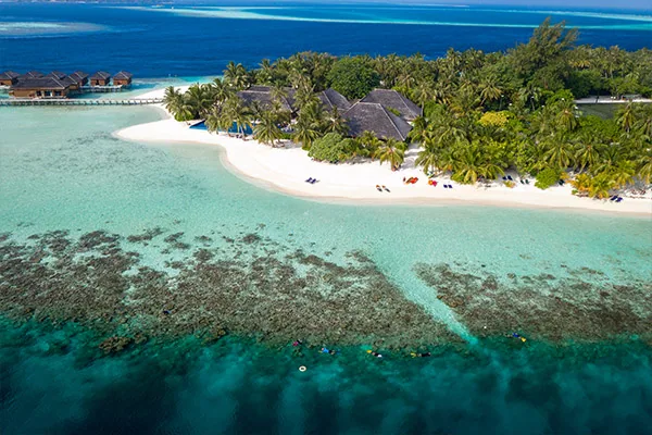 Vilamendhoo Island Resort & Spa, villa overwater, Alif Dhaal (South Ari) Atoll, Maldives, Jacuzzi Water Villa, the lagoon-side adults-only mid-range AI configuration.